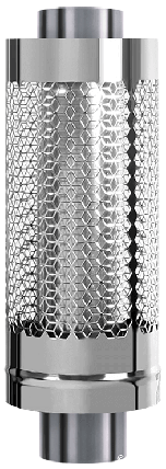 Сітка для каменів на трубу 580 мм O 115/200 мм для лазні та сауни, фото 1