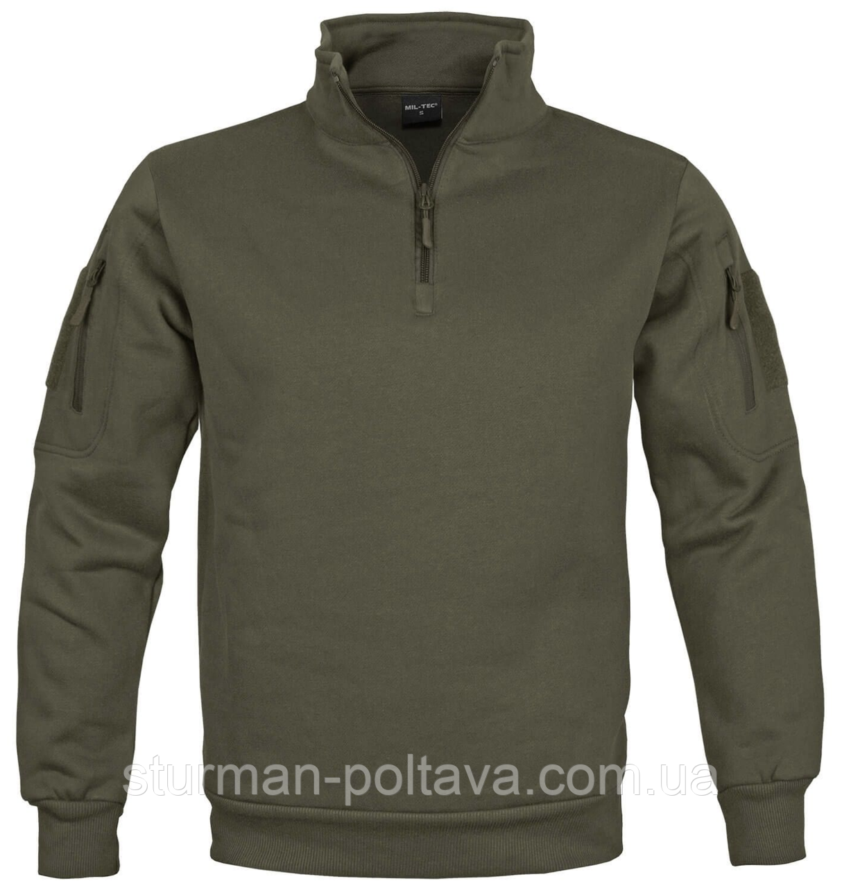 Толстовка чоловіча тактична армійська TACTICAL SWEAT-SHIRT RANGER Mil-Tec колір олива Німеччина