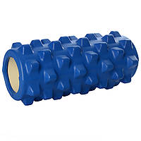 Массажер рулон для йоги Profi, 32,5х13,5 см, синий, (MS0857-9-BL)