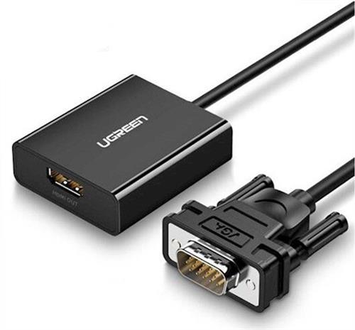 Адаптер Ugreen CM269  VGA to HDMI Adapter Cable with Micro USB Power Supply (60814)