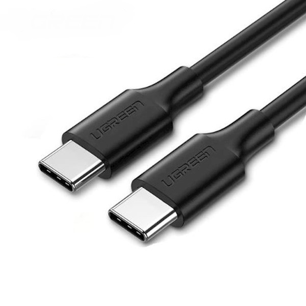 Кабель UGREEN   US286  USB 2.0 Type-C to Type-C Male Cable Nickel Plating 1m Black (50997)