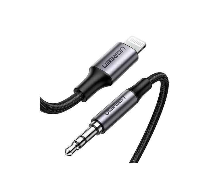 Кабель UGREEN 70509 US315  Lghtning to 3.5mm Aux Cable Aluminum Shell