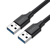 Кабель Ugreen US128 USB 3.0 A Male to Male Cable 1m Black (10370)