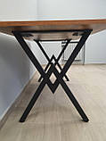 Обідній стіл Вектра Tenero 120х75 см прямокутний на металевих ніжках, фото 10