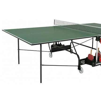 Тенісний стіл для приміщень складний ігровий тенісний стіл для дому Donic Indoor Roller 400, зелений, фото 2