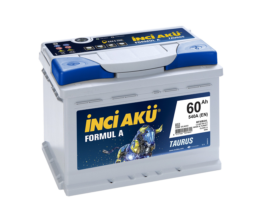 Акумулятор Inci Aku Formula 60Ah/540A R+ L2 060 054 013 Автомобільний (Інджі Акю) АКБ Туреччина НДС