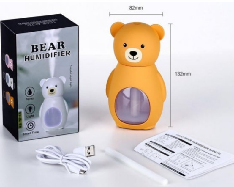 Зволожувач повітря/нічник з LED-підсвіткою 300ml Ведмедик