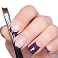 Скошений пензлик для французького манікюру (френча) нігтів, чорна, фото 2