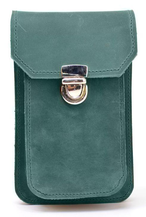 Кожаная сумка чехол Tarwa на пояс, зеленый, фото 1