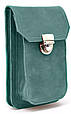 Кожаная сумка чехол Tarwa на пояс, зеленый, фото 3