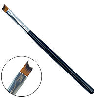 Скошений пензлик для французького манікюру (френча) нігтів, чорний