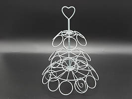 Стійка фуршетна для кексів маффинов металева Підставка для капкейков стенд етажерка Спіраль H 31 cm