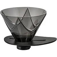 Пуровер Hario V60 02 Pour Dripper Mugen Черный пластиковий, 400 мл