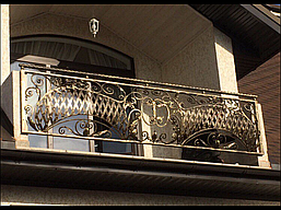 Огорожа балкону кована, код:02058