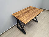 Обідній стіл Діо Тенеро 160х80 см прямокутний з металевими опорами універсальний, фото 10