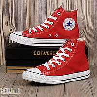 Converse кеды высокие красные