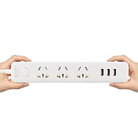 Подовжувач Quan Ba Power Strip 3 розетки 3 USB 1.8m