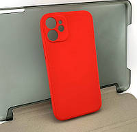 Чехол на iPhone 12 Mini накладка бампер противоударный Avantis Full силиконовый красный