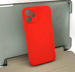 Чохол на iPhone 12 Mini накладка на бампер протиударний Avantis Full силіконовий червоний