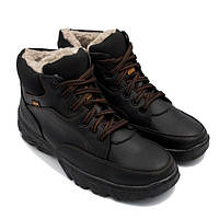 Черевики зимові чоловічі на хутрі чорні (Сгб-5в)