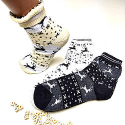Жіночі зимові шкарпетки махрові теплі, Набір 6 пар