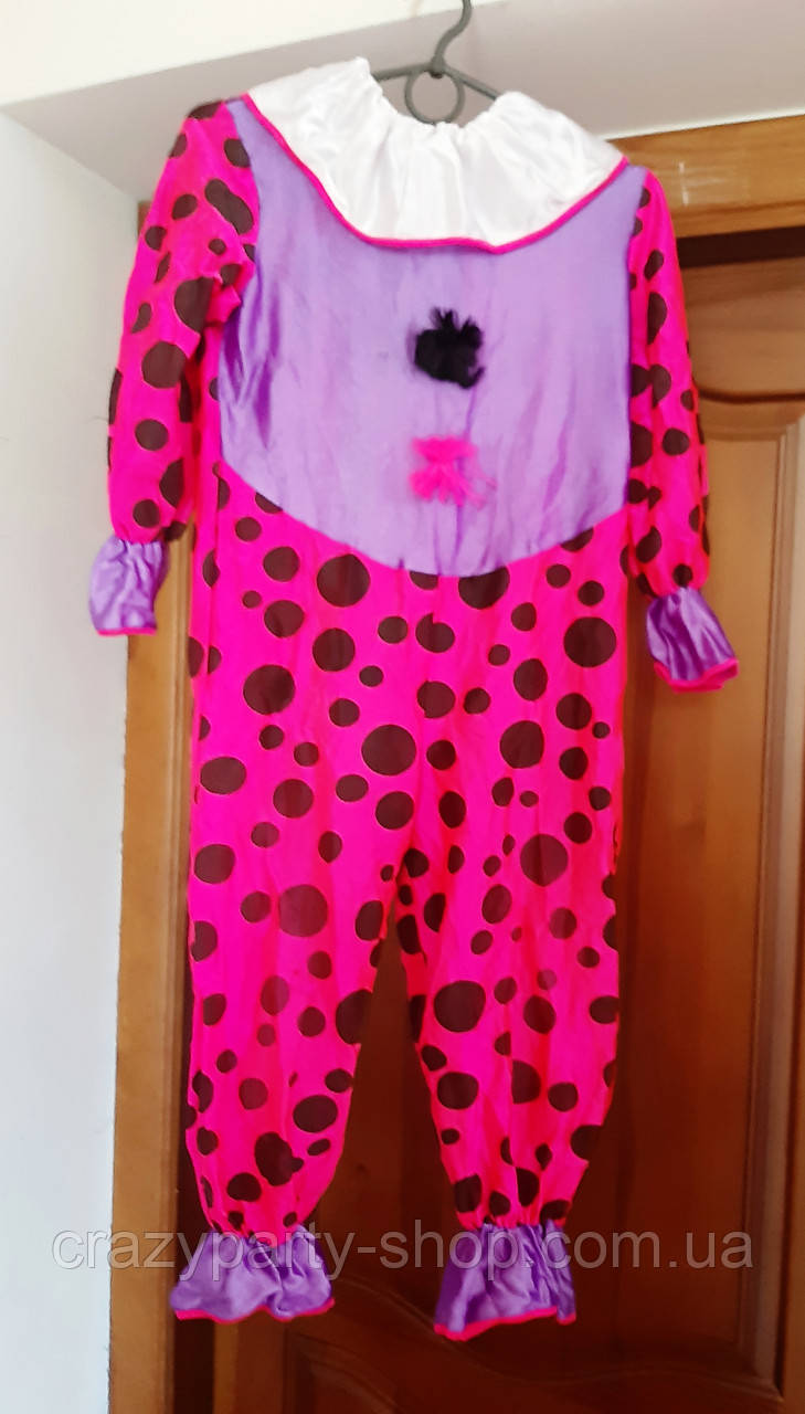 Карнавальний костюм Клоун. На зріст 128 см. б/в, фото 1