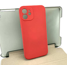 Чохол на iPhone 12 накладка на бампер протиударний Avantis Full Case силіконовий теракота