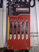Пилка для электролобзика, пилочное полотно Haisser, T118A, 55 мм, метал 5 шт