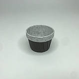 Формочка для капкейка з закрученим бортиком, 50*40 мм, коричнева (50 шт.), фото 4