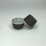 Формочка для капкейка з закрученим бортиком, 50*40 мм, коричнева (50 шт.), фото 3