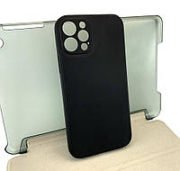 Чехол на iPhone 12 Pro накладка бампер противоударный Avantis Full Case силиконовій черный