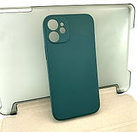 Чехол на iPhone 12 Mini накладка бампер противоударный Avantis Full силиконовый зеленый