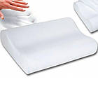 Ортопедична подушка з ефектом пам'яті 50x29x10/7см, Memory Foam Pillow / Подушка ортопедична для сну, фото 8
