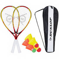 Набор для спидминтона Dunlop Racketball Set 762091 ракетки, воланчики, чехол)