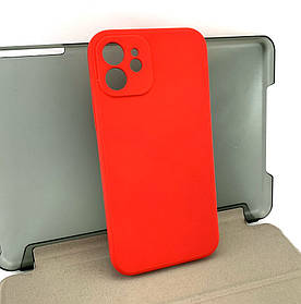 Чохол на iPhone 12 накладка на бампер протиударний Avantis Full Case силіконовий червоний