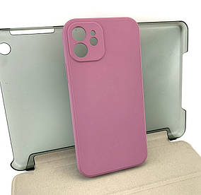 Чохол на iPhone 12 накладка на бампер протиударний Avantis Full Case силіконовий бузковий