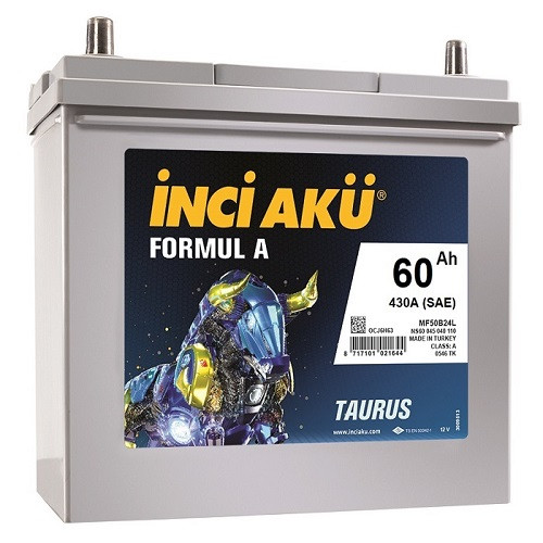 Акумулятор Inci Aku Formula 60Ah/430A R+ (Азія) NS60 060 043 010 Автомобільний (Інджі Акю) АКБ Туреччина НДС