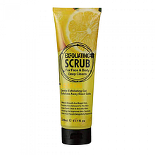 Скраб для обличчя і тіла Wokali Lemon Face and Body Exfoliating Scrub WKL577 320 мл