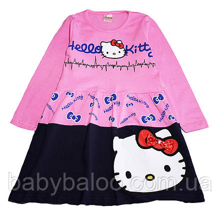 Плаття з довгим рукавом "Hello kitty" (від 4 до 8 років), фото 1