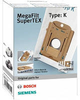 Набор мешков TYPE K для пылесоса 4шт+1шт фильтр мотора Bosch [362-16] BBZ-41FK