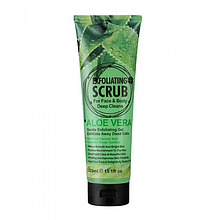 Скраб для обличчя і тіла Wokali Aloe Vera Face and Body Exfoliating Scrub WKL576 320 мл