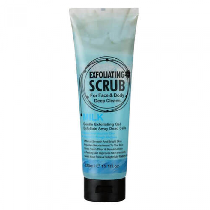 Скраб для обличчя і тіла Wokali Milk Face and Body Exfoliating Scrub WKL581 320 мл