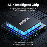 Зовнішній мережевий адаптер Ugreen USB to RJ45 Ethernet Gigabit Adapter Aluminum Case (сірий) CM209, фото 7