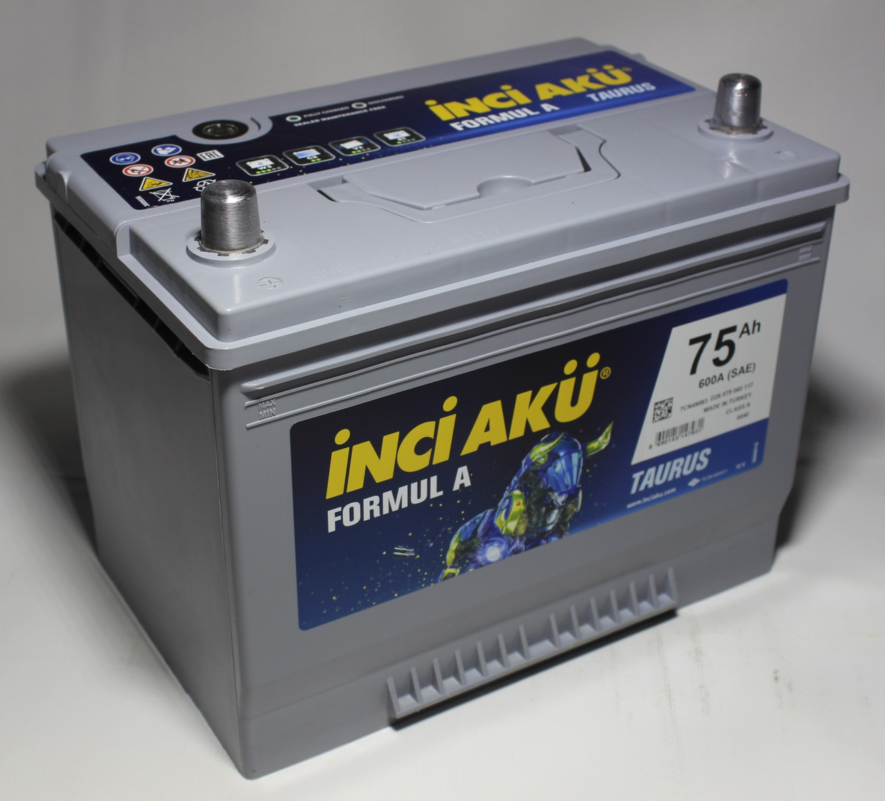 Акумулятор Inci Aku Formula 75Ah/600A L+ (Азія) D26 075 060 117 Автомобільний (Інджі Акю)