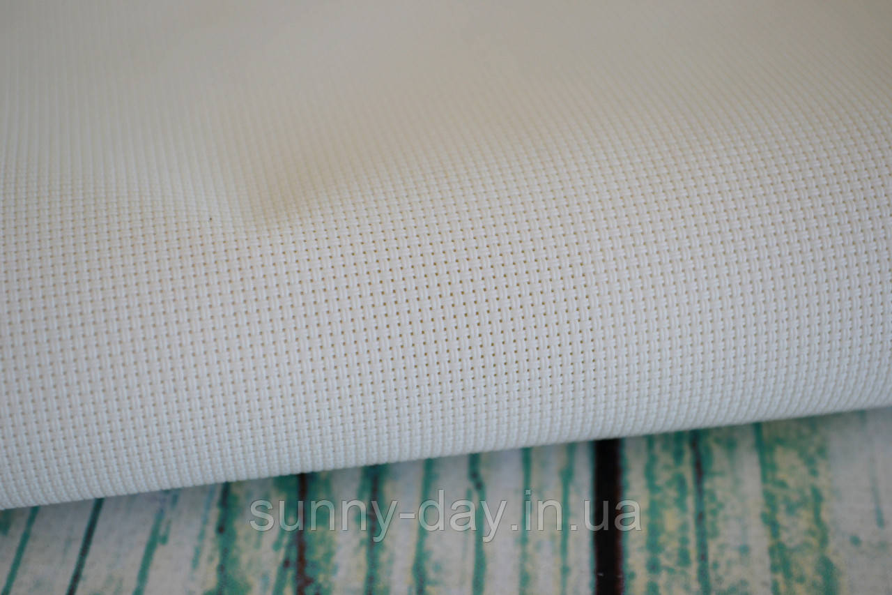 Вінілова канва 18ct, біла, 40х50см, фото 1