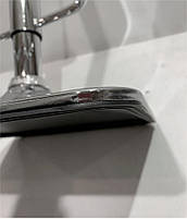 Барний табурет Key Bar 4-CH-Base екокожа колір білий на квадратній хромованій опорі, фото 7