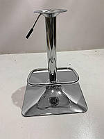 Барний табурет Key Bar 4-CH-Base екокожа колір білий на квадратній хромованій опорі, фото 4