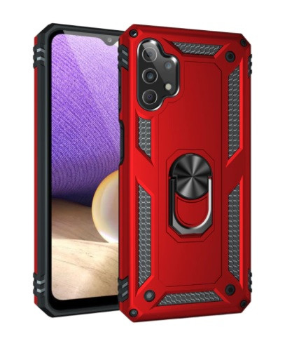 Чохол Armor для Samsung A13/A135F протиударний з кільцем Червоний
