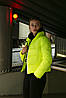 Пуховик Куртка жіноча коротка весняна | осіння 'Bubble' від Intruder яскрава жовта лимонна, фото 2