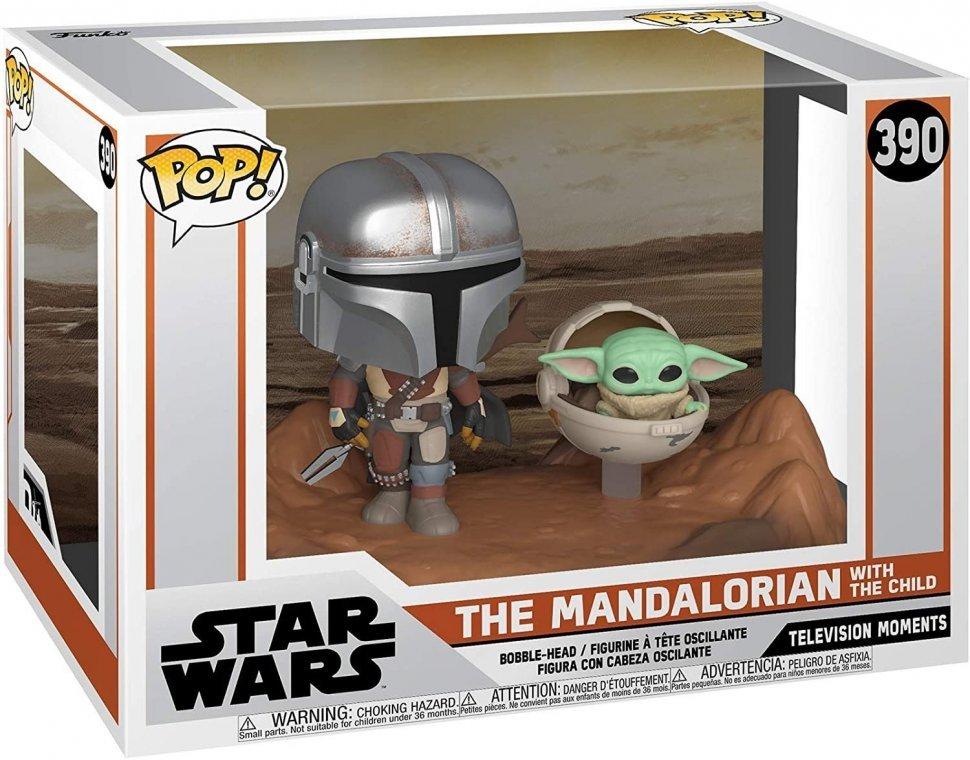 Фигурка Funko Pop! Moment Star Wars: Mandalorian and The Child Мандалорец Фанко Звёздные войны - фото 2 - id-p1474098173